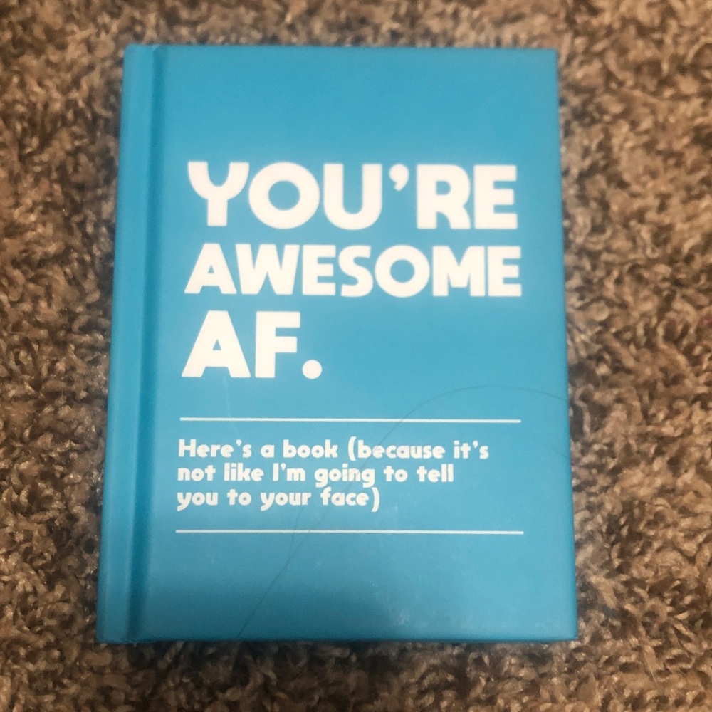 Inspirational Blue Quote Book